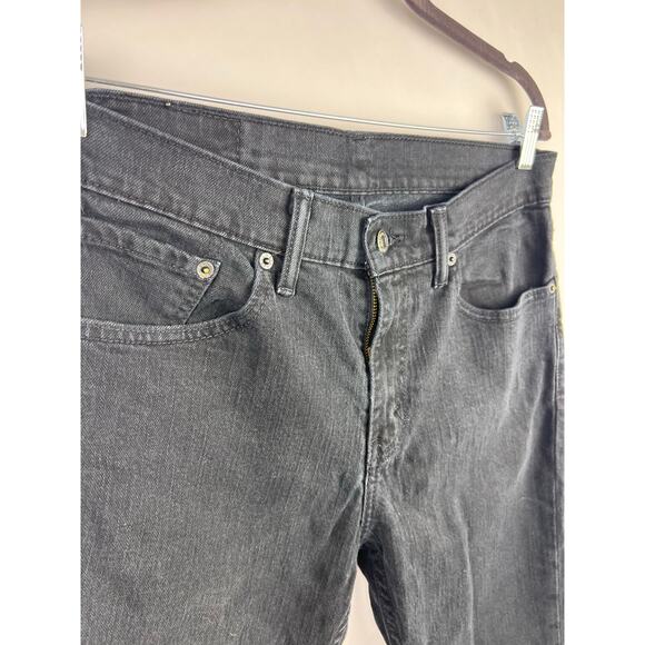 Levi’s 511 Slim Fit Jeans Black Stretch Denim Casual Mid Rise W32 L30 Men’s - Picture 2 of 9